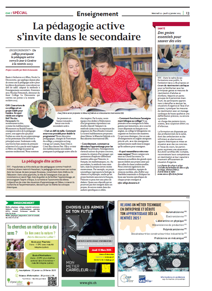 Promotion du métier - Recrutement 2025 - CGCC